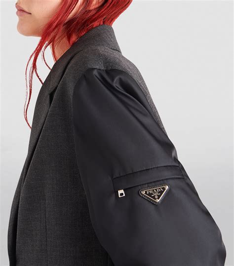 prada padded blazer|prada blazers for women.